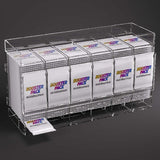 Gamegenic booster pack dispenser holding multiple card booster packs, designed for easy storage and organization.