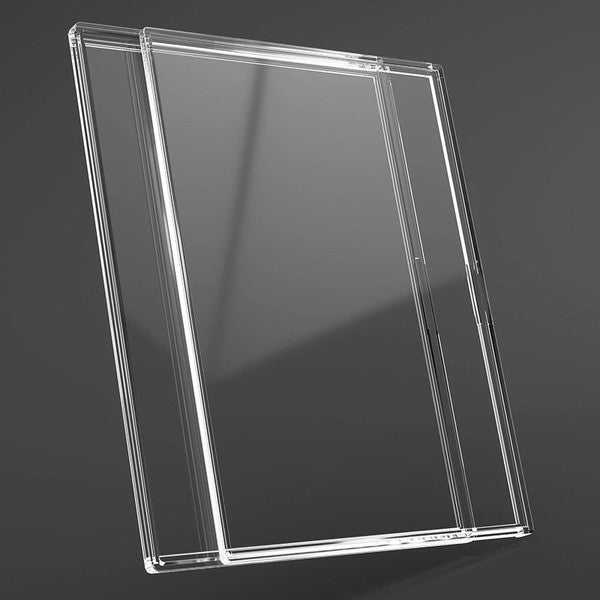 Gamegenic Slide Card Cases with 12 TCG binder sleeves, featuring clear plastic card storage for trading card game organization.