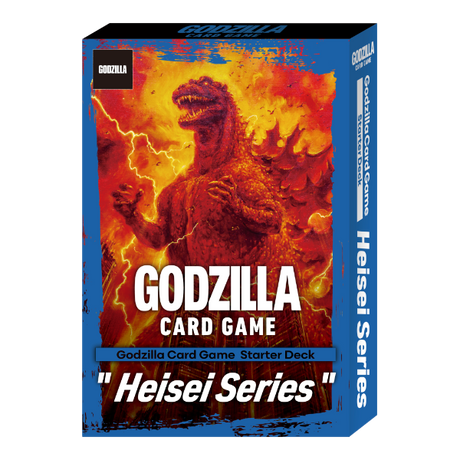 Godzilla Card Game Heisei Series Starter Deck by BushiRoad featuring collectible cards and themed artwork from the Heisei series.