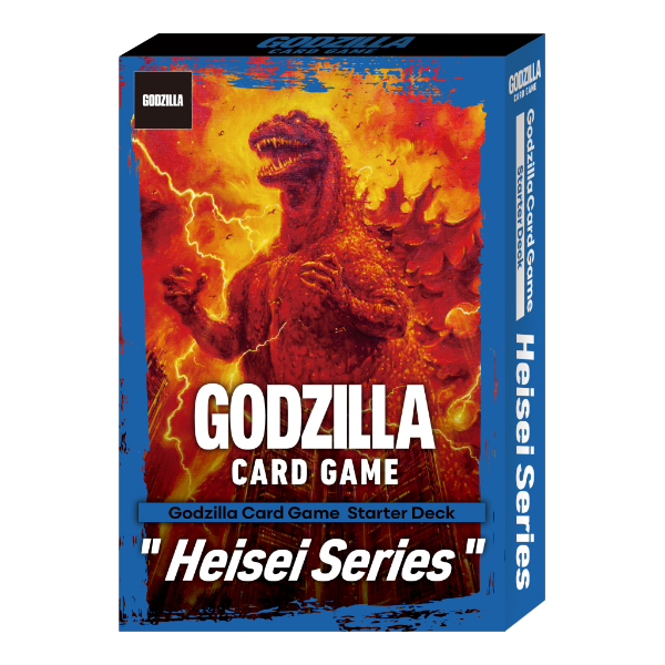 Godzilla Card Game Heisei Series Starter Deck by BushiRoad featuring collectible cards and themed artwork from the Heisei series.