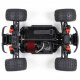 ARRMA 1/18 Granite GROM 4x4 RTR brushed monster truck shown with rugged tires and detailed body in action.