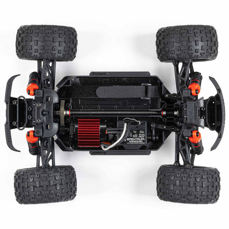 ARRMA 1/18 Granite GROM 4x4 RTR brushed monster truck shown with rugged tires and detailed body in action.