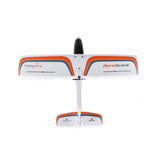 HobbyZone AeroScout S 2 1.1m RTF drone with SAFE technology and RealFlight controller, shown in flight with clear sky background.