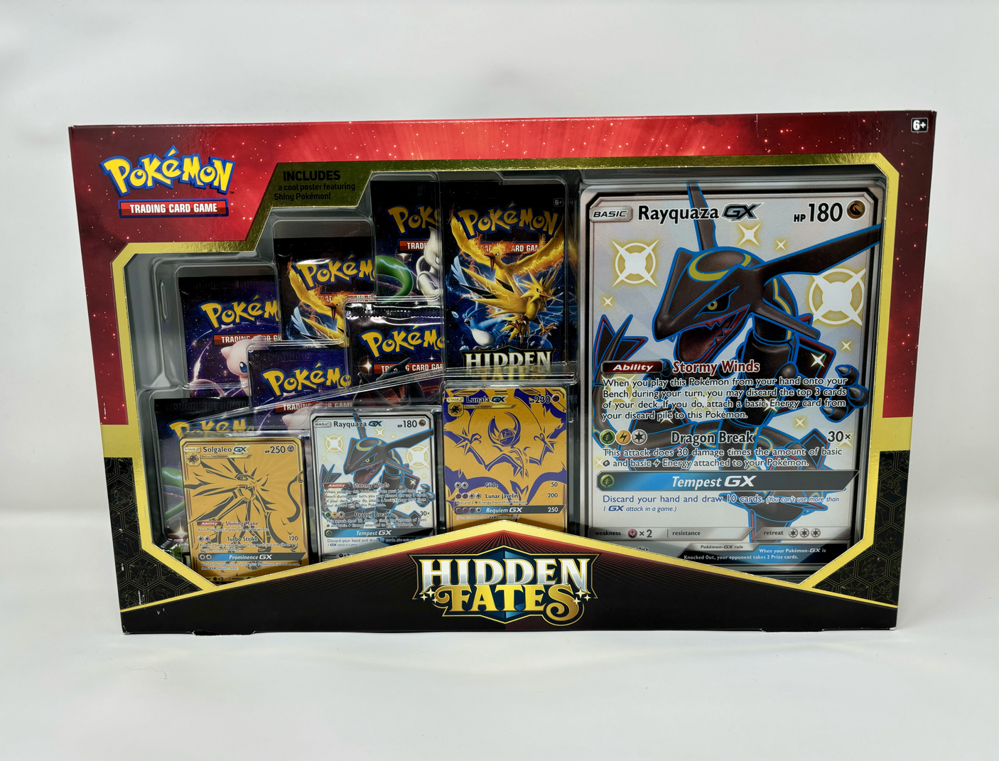 Pokémon TCG Hidden Fates Premium Powers Collection box featuring collectible cards and packaging from the Pokémon brand.