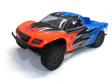 RC body for Phat Bodies Raptor SCT with 225mm wheelbase, showcasing a sleek, aerodynamic design on a white background.