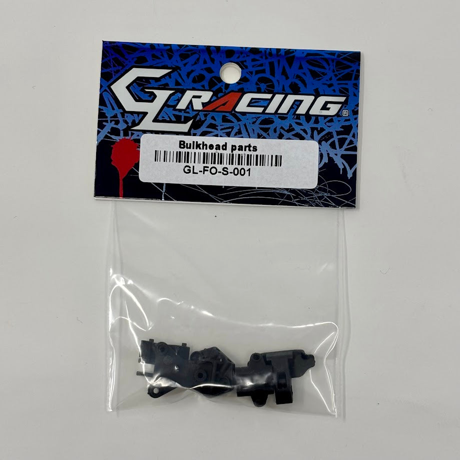 GL Racing Formula One bulkhead part, showcasing detailed engine compartment component for racing car modifications.