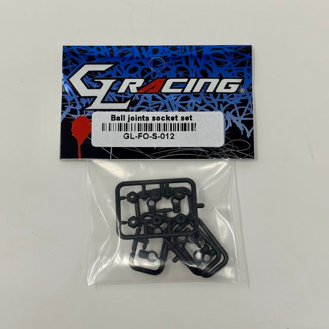 GL Racing Formula One Ball Joints Socket Set arranged in a case, showcasing precision tools for automotive suspension work.
