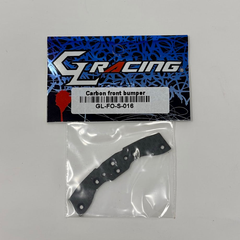 GL Racing Formula One carbon front bumper showcasing sleek design and lightweight construction for high-performance racing.