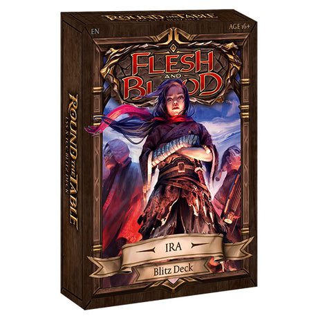 Flesh and Blood Round the Table TCC x LSS Blitz Deck Collection collectible trading card featuring Ira from Legends Story Studios.