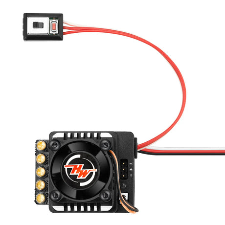 Hobbywing XERUN XR10 Justock G3S RC car ESC with JST connector, compact electronic speed controller for RC vehicles.