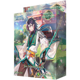 Jin starter deck from Grand Archive TCG Mortal Ambition set by Weebs of the Shore, featuring illustrated card artwork and deck components.