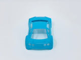 Jomurema GT01 car body set in neon blue, featuring sleek aerodynamic design and detailed finish, for custom vehicle modification.