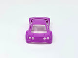Jomurema GT01 car body set in neon violet with sleek aerodynamic design, shown on a white background.