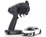 Kyosho Mini-Z RWD MR04 Honda NSX remote control car on a track, showcasing detailed exterior and sleek design.