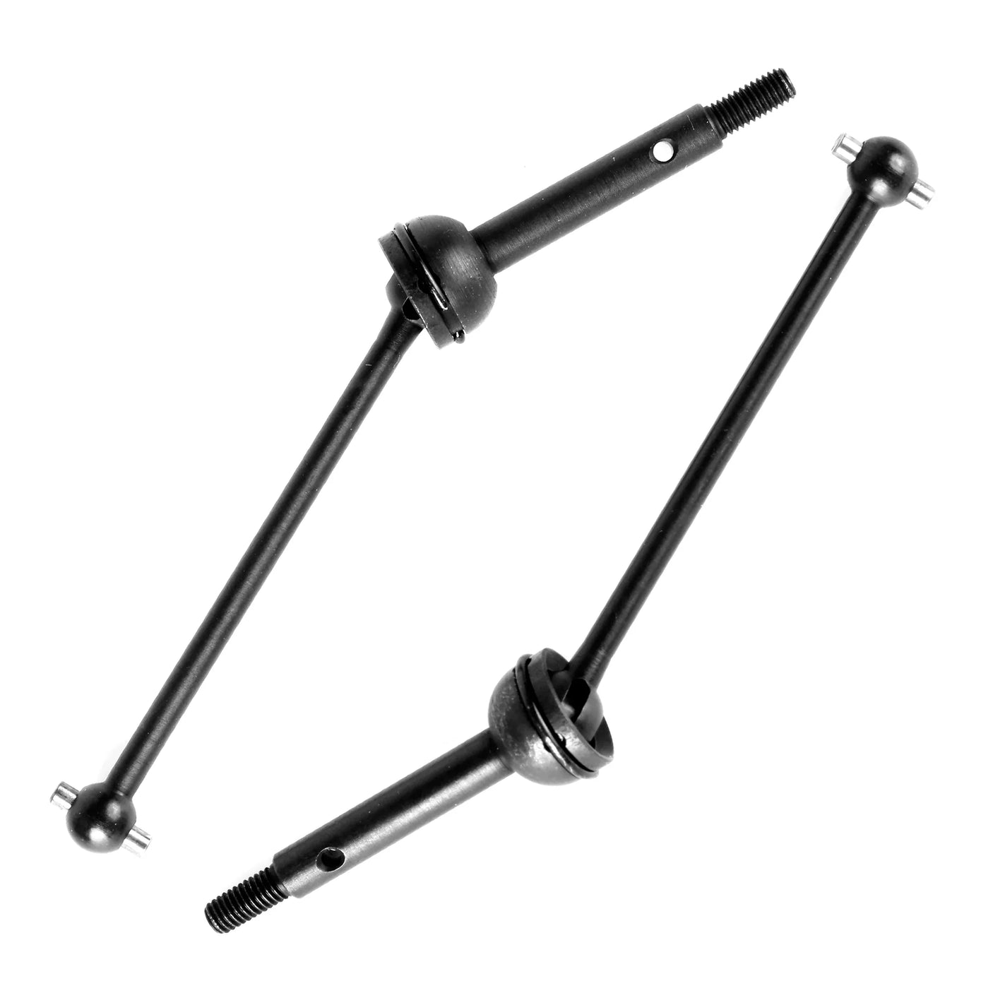 LC Racing L5019 CVA Drive Shaft set with two 82.4mm drive shafts, featuring detailed metal construction for RC car durability