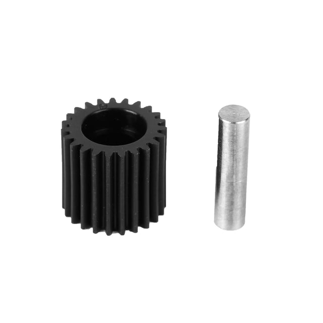 LC Racing L5023 23T idler gear for RC cars, showing the metal gear with precise teeth and mounting hole on a neutral background.