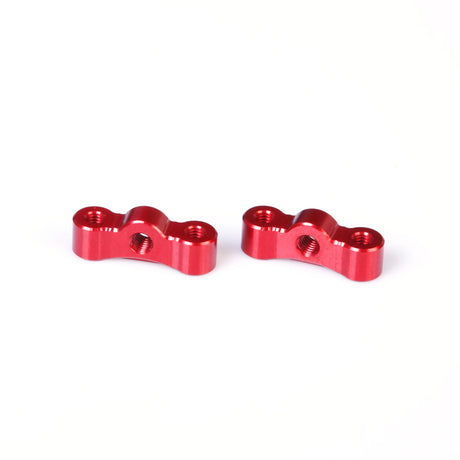 LC Racing L5066 aluminum rear hub link mounts V2 with detailed metal construction and mounting points, for RC car suspension upgrade.