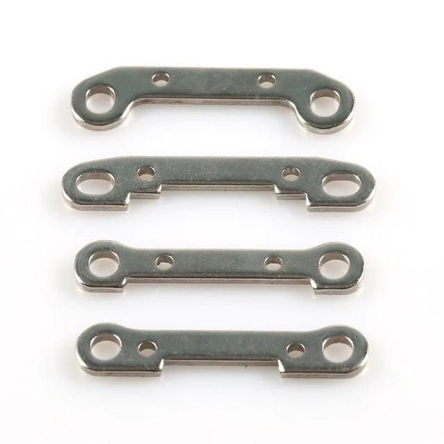 LC Racing L6011 suspension mount set showing metal brackets and mounting hardware for RC car suspension system