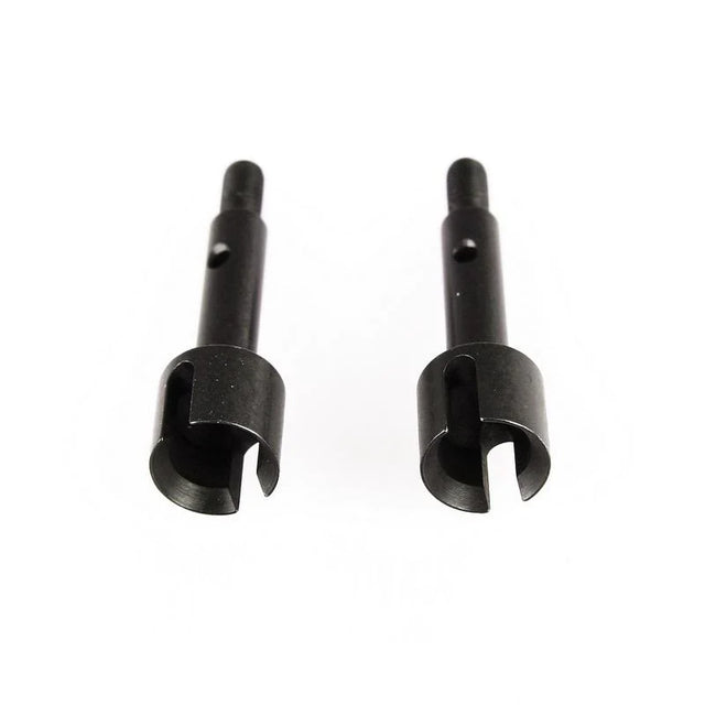 LC Racing L6017 Axle Set showing two metal axles for RC car suspension and drivetrain components.