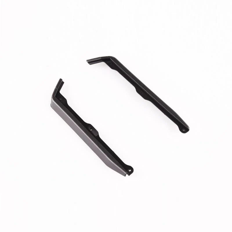 LC Racing L6025 185mm wheelbase chassis side guard set, black plastic protective panels for RC car body protection.