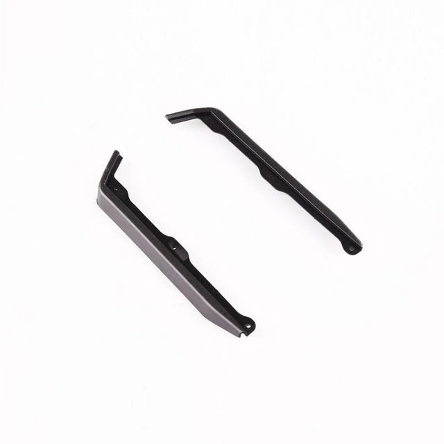 LC Racing L6025 185mm wheelbase chassis side guard set, black plastic protective panels for RC car body protection.