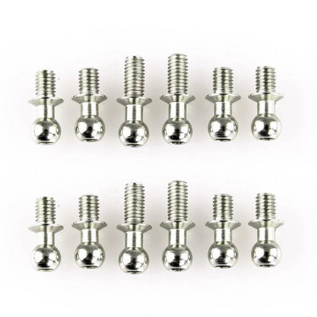 LC Racing L6031 ball stud set with multiple metal ball studs on a white background for RC car assembly.