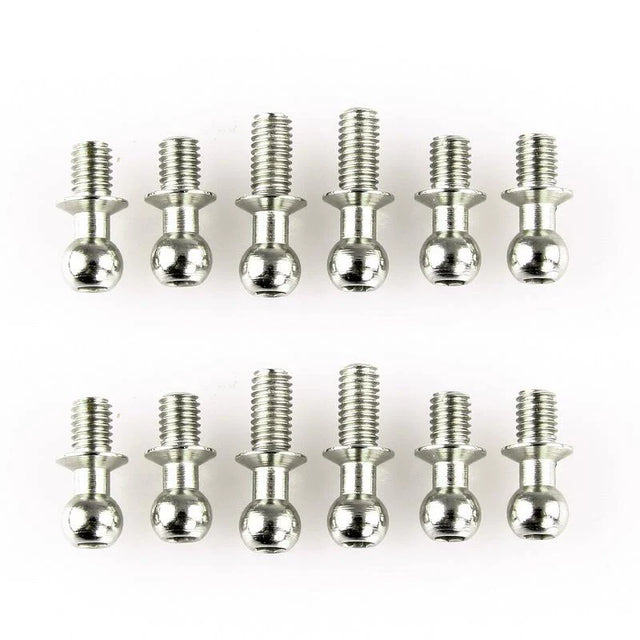 LC Racing L6031 ball stud set with multiple metal ball studs on a white background for RC car assembly.