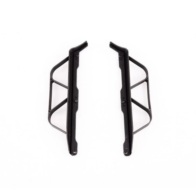 LC Racing L6035 225mm wheelbase chassis side guard set shown in black with detailed design for RC car protection.