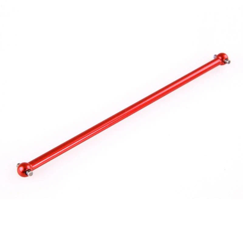 LC Racing L6038 aluminum middle drive shaft for 185mm wheelbase RC cars, shown with detailed metal construction.