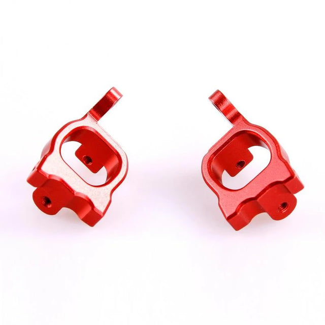 LC Racing L6085 C-Hub Aluminum for RC cars, showing a sleek, silver anodized aluminum C-hub with precise machining details.