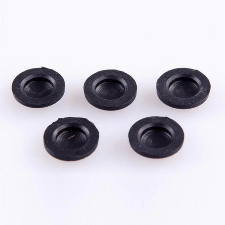 Set of two LC Racing L6088 shock diaphragm parts for RC car shocks, lightweight and durable rubber components.