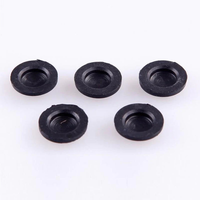 Set of two LC Racing L6088 shock diaphragm parts for RC car shocks, lightweight and durable rubber components.