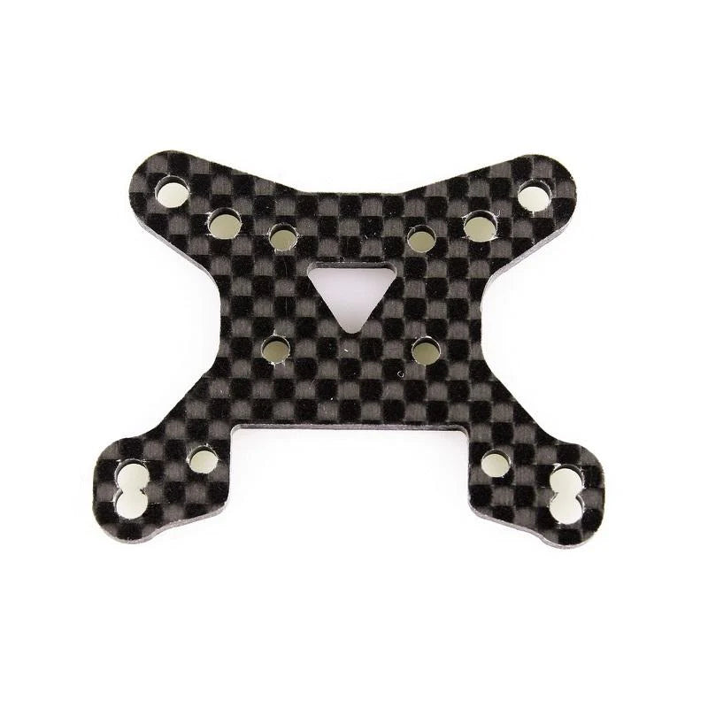 LC Racing L6091 2.5mm carbon fiber front shock tower for RC cars, lightweight and durable for improved performance.
