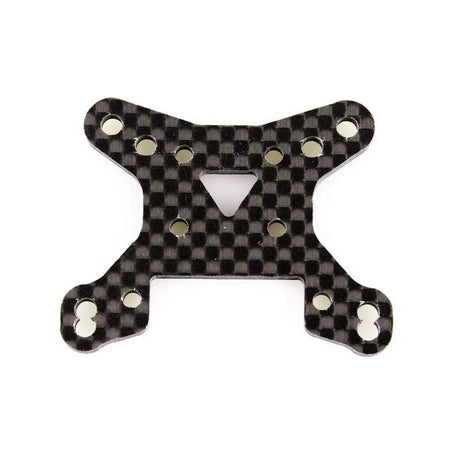 LC Racing L6091 2.5mm carbon fiber front shock tower for RC cars, lightweight and durable for improved performance.