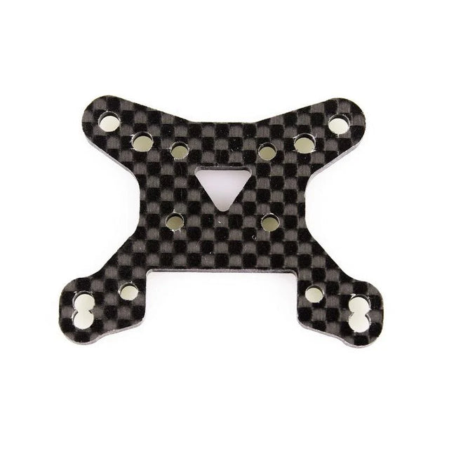 LC Racing L6091 2.5mm carbon fiber front shock tower for RC cars, lightweight and durable for improved performance.