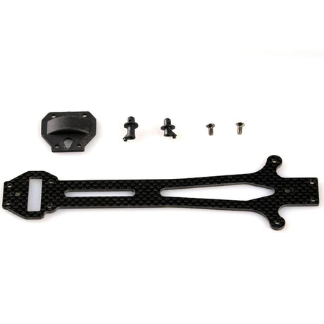 LC Racing L6093 185mm wheelbase carbon fiber upper deck for RC cars, lightweight and durable racing car part.