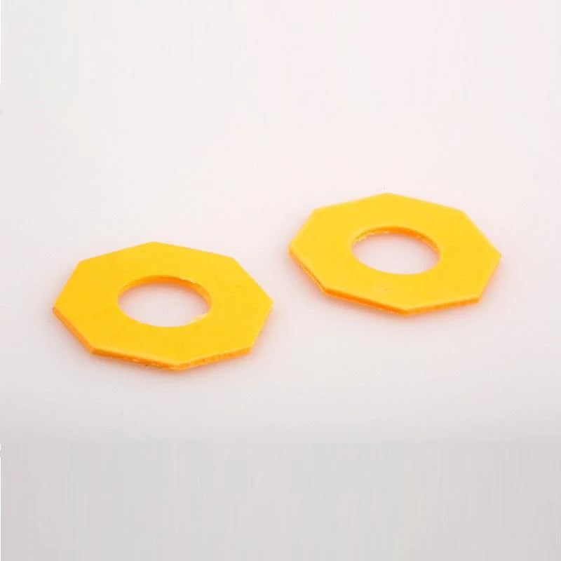 LC Racing L6099 EMB Slipper Pad HDS, pair of black rubber slipper pads for RC car suspension and drivetrain.