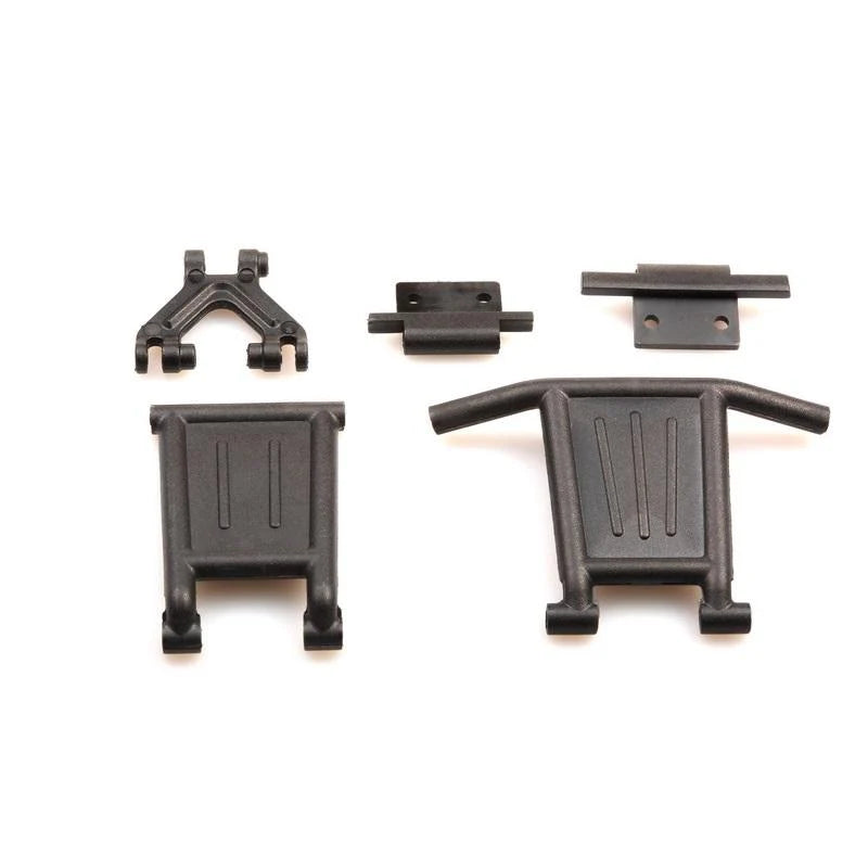 LC Racing L6132 DT bumper set with durable plastic bumpers and mounting hardware for remote control car off-road racing.