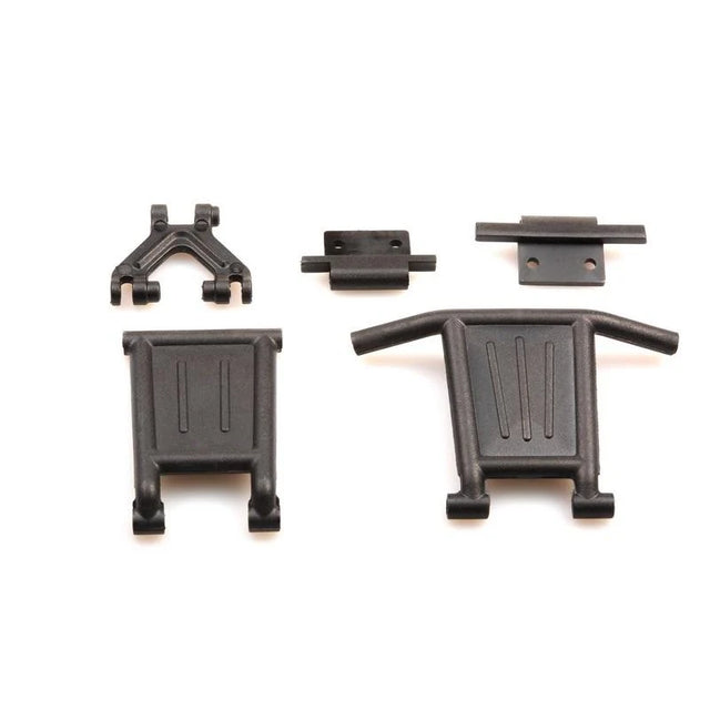 LC Racing L6132 DT bumper set with durable plastic bumpers and mounting hardware for remote control car off-road racing.