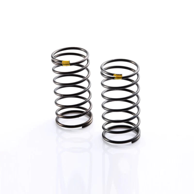 LC Racing L6137 1.2mm front shock spring, black coil spring for RC car suspension, displayed on a plain background