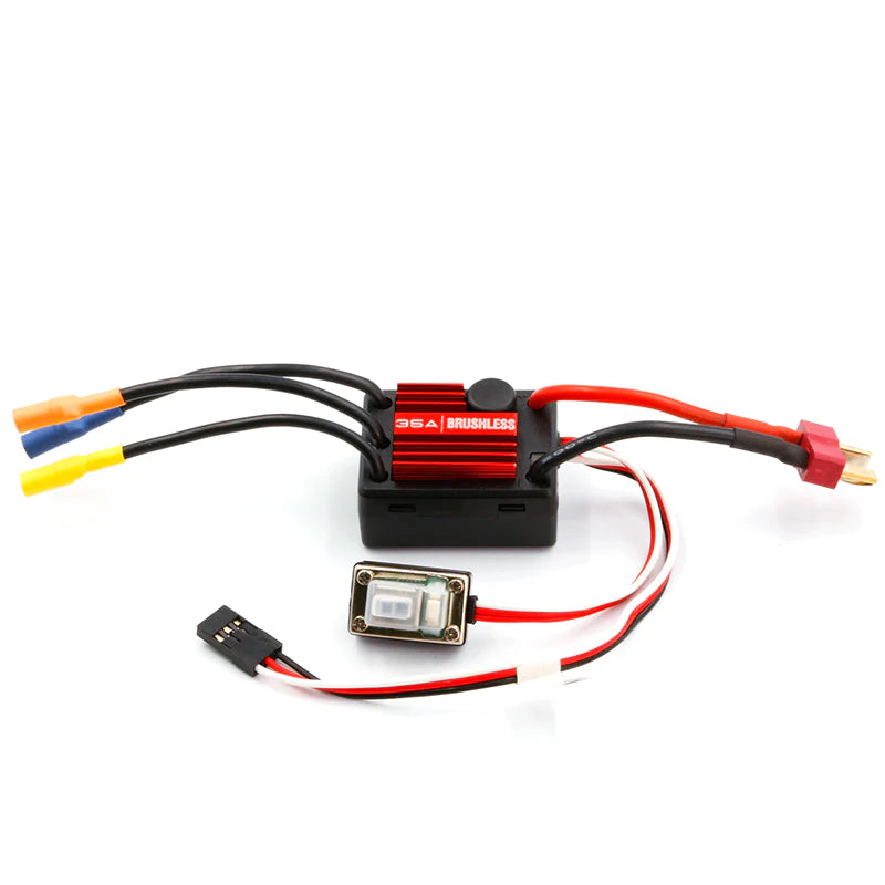 LC Racing EMB-T 1/14 scale 4WD RTR Truggy RC car with detailed body and off-road tires on a white background