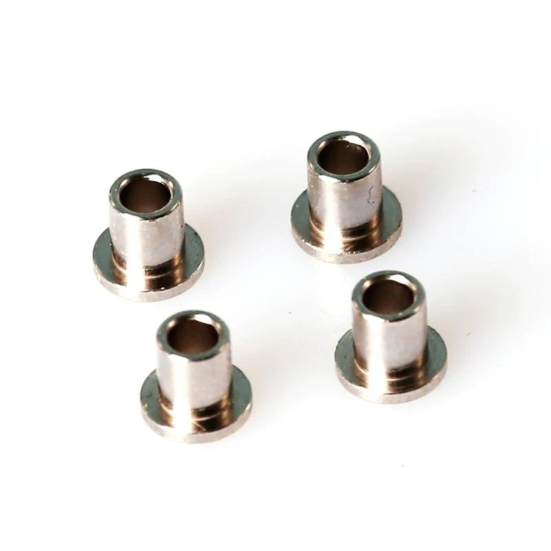 LC Racing L6198 caster block hat bushings, set of 4, shown in black, used for RC car suspension upgrades
