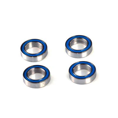 Set of four LC Racing L6207 7x11x3 ball bearings showing metal exterior and smooth rolling surfaces