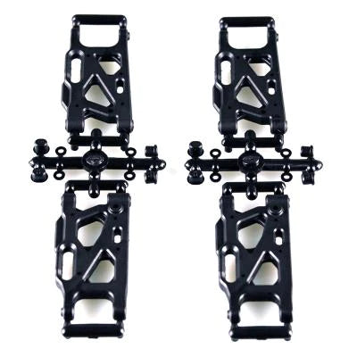 LC Racing L6212 hard suspension arms set with durable, lightweight components for RC car suspension upgrades.