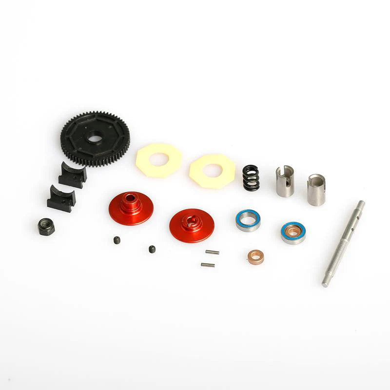 LC Racing L6218 Center Slipper Kit showing black and silver components for RC car transmission and slipper clutch system.