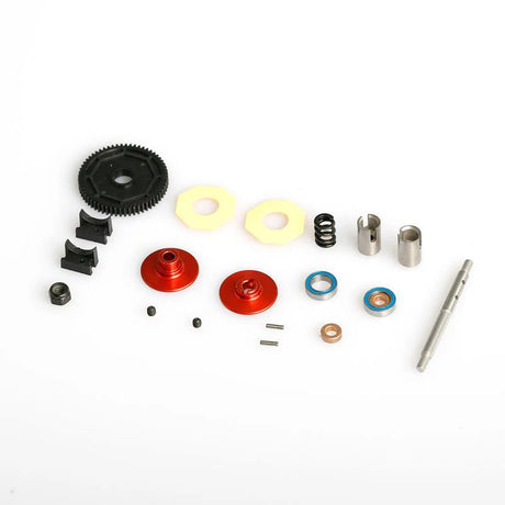 LC Racing L6218 Center Slipper Kit showing black and silver components for RC car transmission and slipper clutch system.