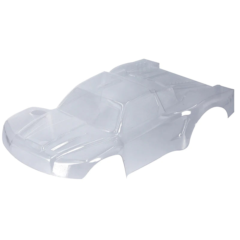 LC Racing L6240 1/14 clear short course truck body for RC cars, showing the sleek, aerodynamic design in a transparent finish.