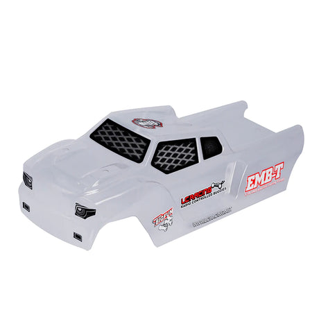 LC Racing L6242 1/14 EMB-TG 2021 Clear Truggy Body, PC material, shown with detailed cutouts and a sleek aerodynamic design.