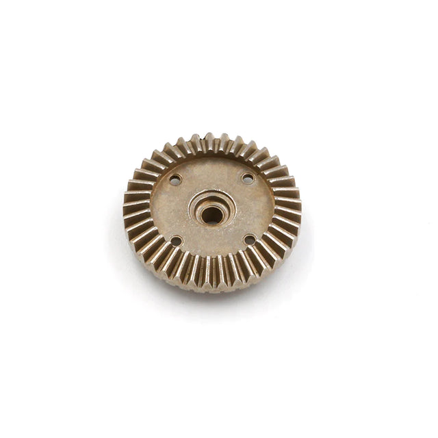 LC Racing L6258 heavy duty oil-filled differential ring gear 37T showing detailed metal gear with oil fill port