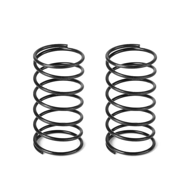 LC Racing L6274 front springs for L32.1, 6T, 1.1D model, showing close-up of coiled metal springs in black color.